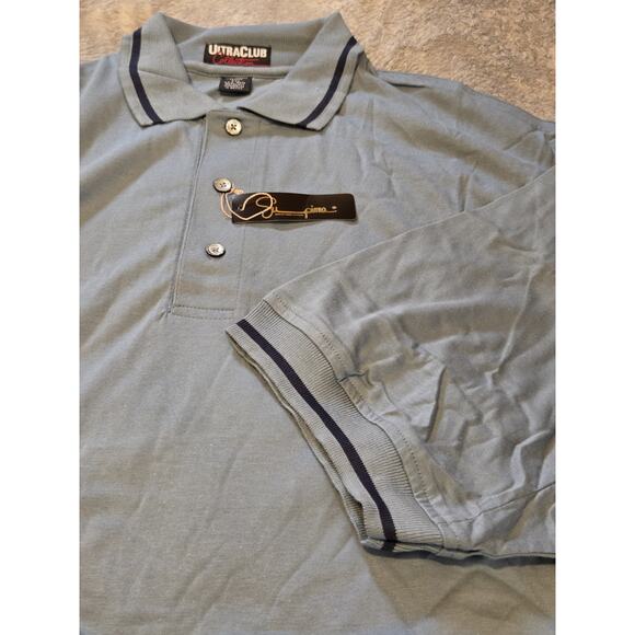 Men's XXL Supima 100% Cotton Polo Lot Light Dark Blue Ultra Club Collection - Picture 9 of 9